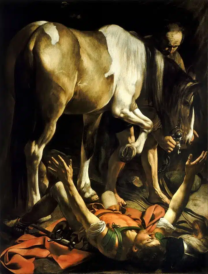 Thánh Phaolô được ơn hoán cải trên đường đi Đa-mát (Tác phẩm của Caravaggio, 1600)