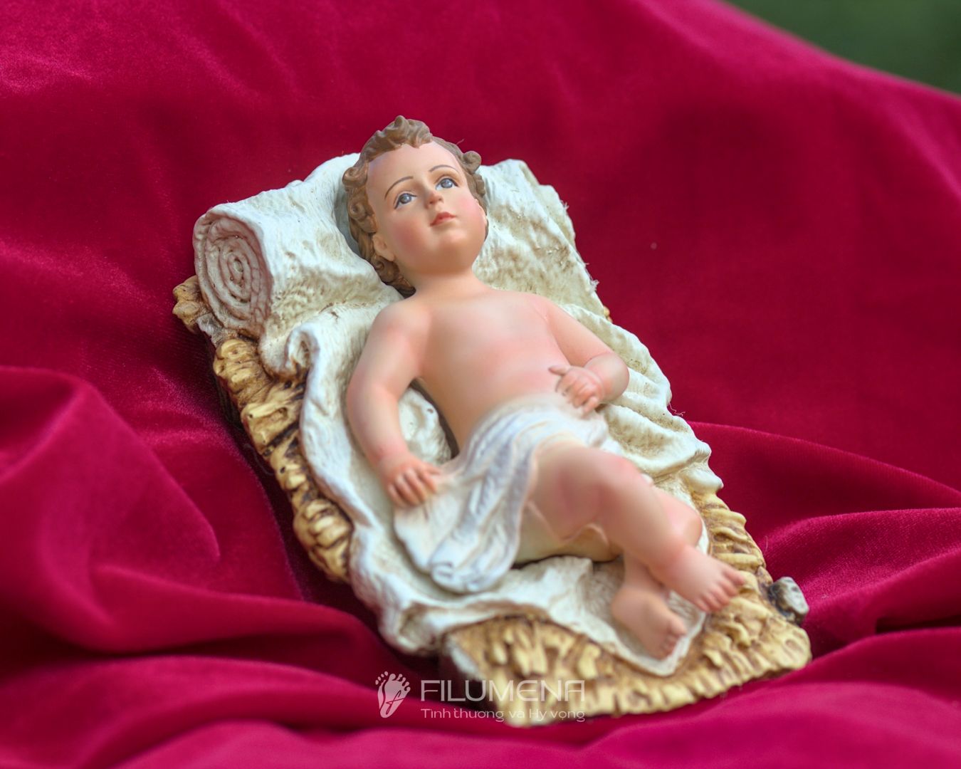Tượng Chúa Giáng Sinh 10 cm cho bộ tượng Noel 20 cm của Filumena