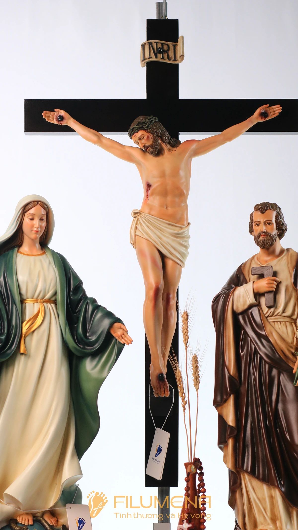 Bộ tượng bàn thờ Chúa 60 cm với tượng Chúa Chuộc Tội 50 cm