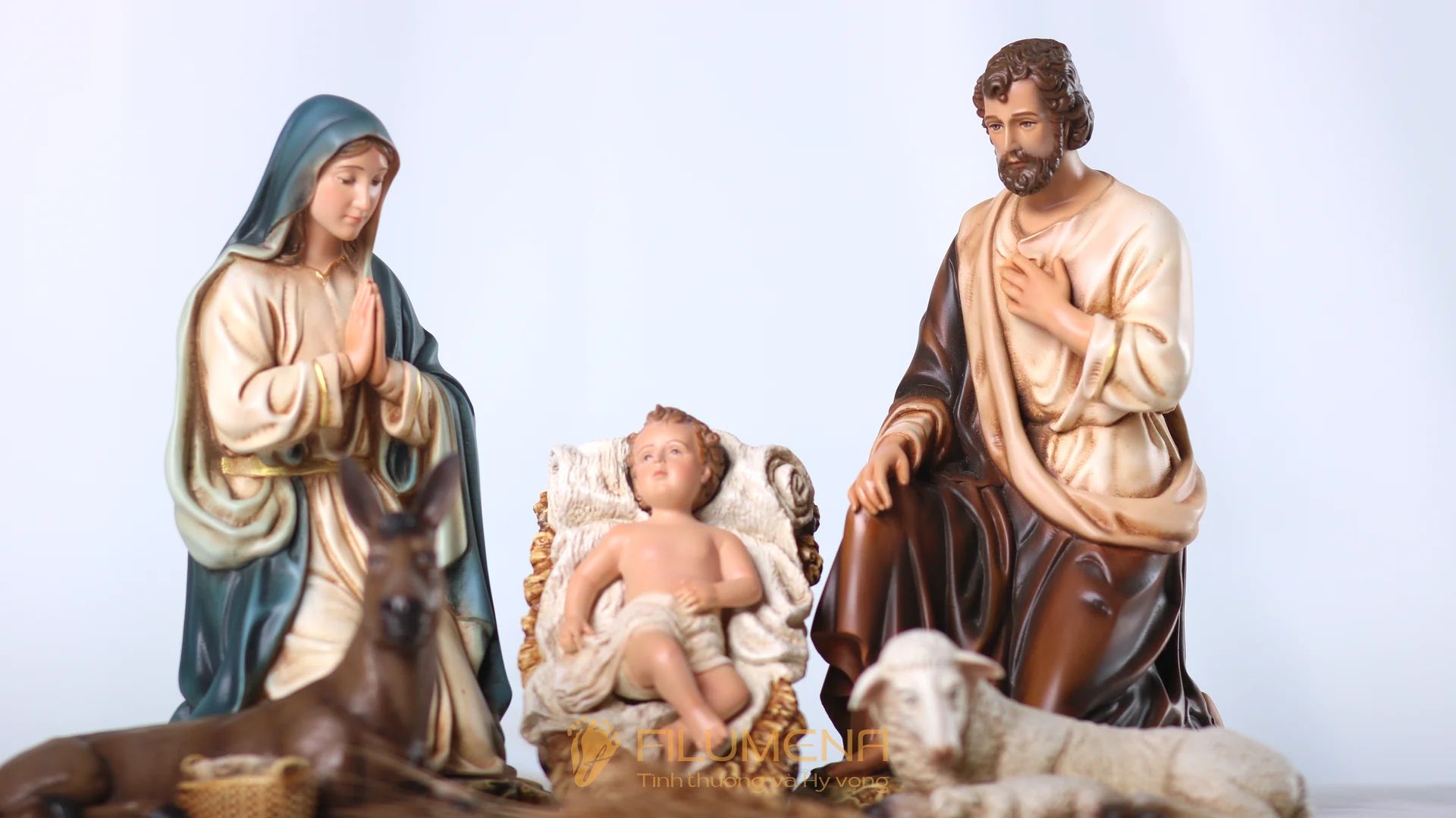 Bộ tượng Giáng sinh 20 cm do Filumena sáng tác