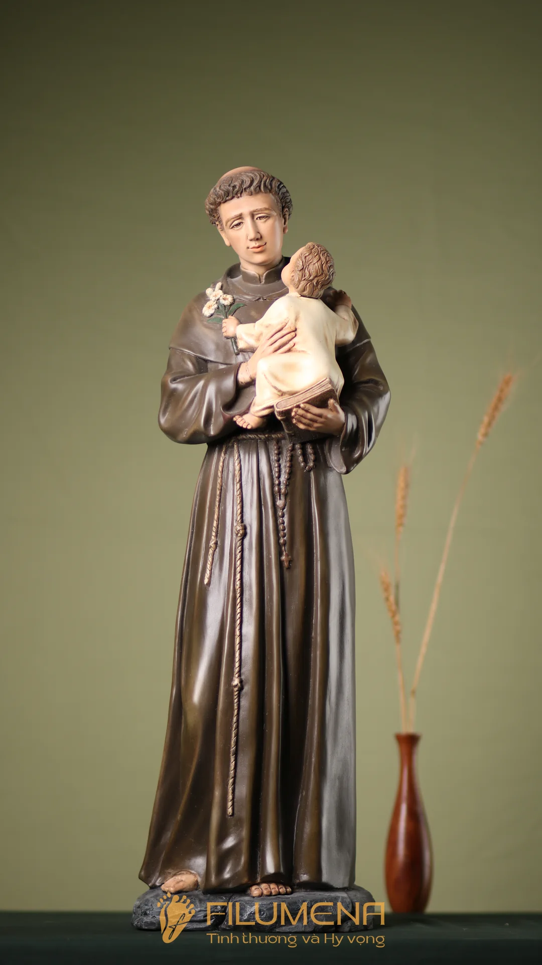 Custom Catholic statues designed and manufactured in Vietnam by Filumena for wholesale and export