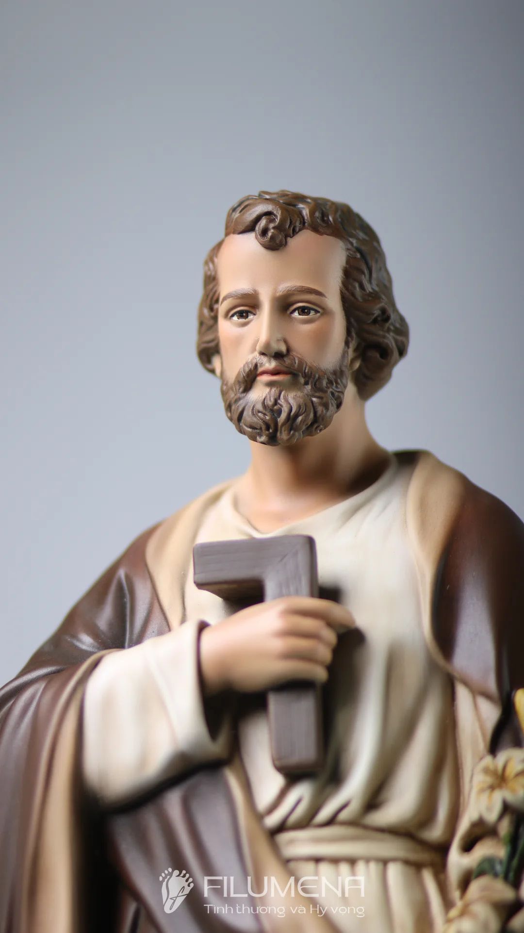 Handmade Catholic statues produced in Vietnam with artisan finishing, prepared for wholesale distribution