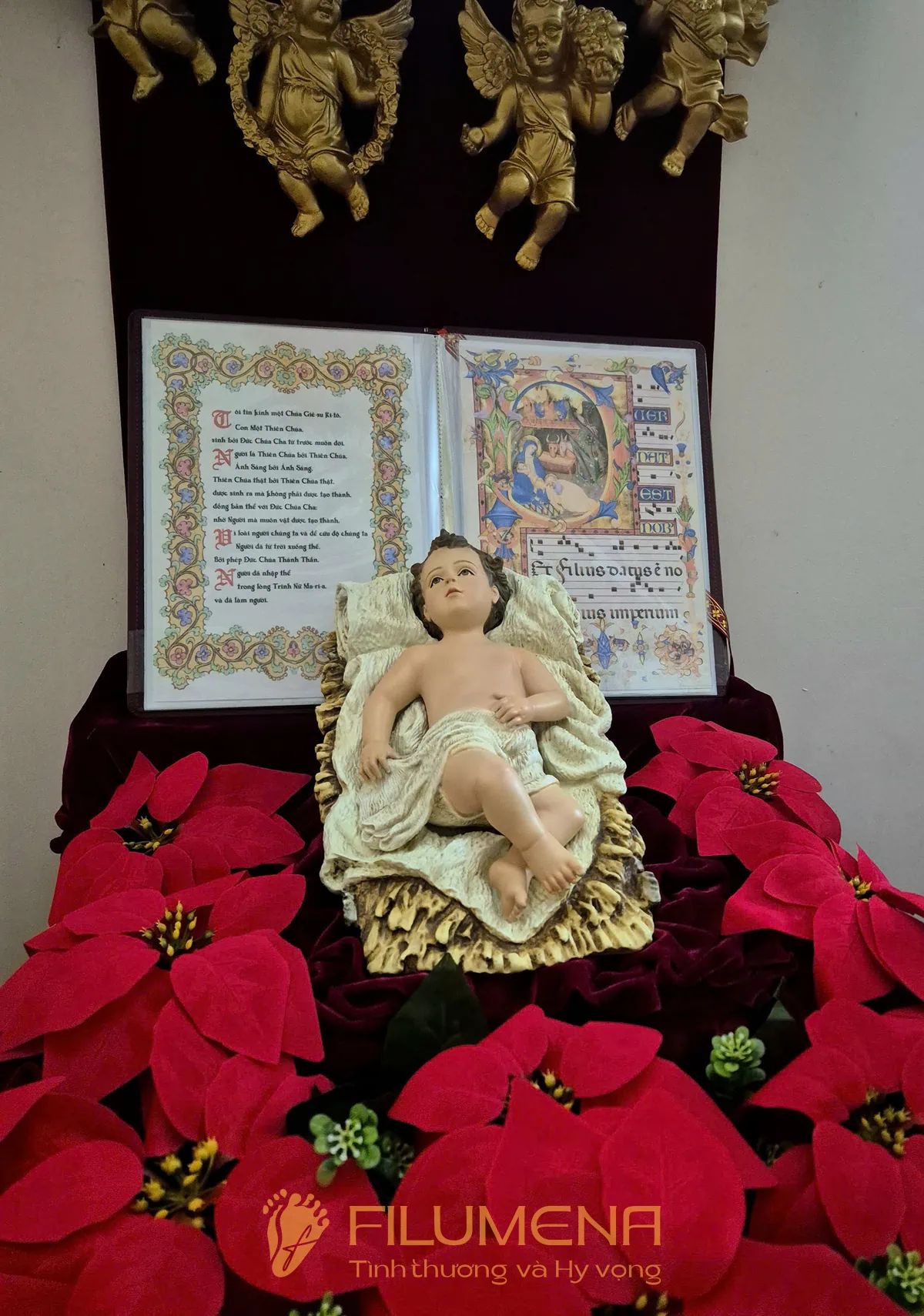 Hình ảnh tượng Chúa hài đồng Filumena do khách hàng gửi lại từ mọi miền Việt Nam.