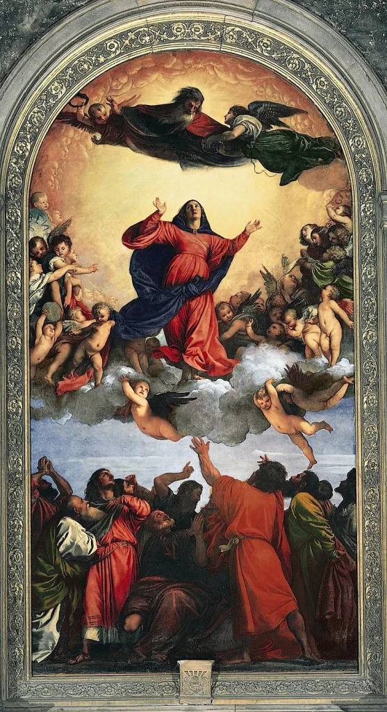 Đức Mẹ Hồn Xác Lên Trời - tranh Titian