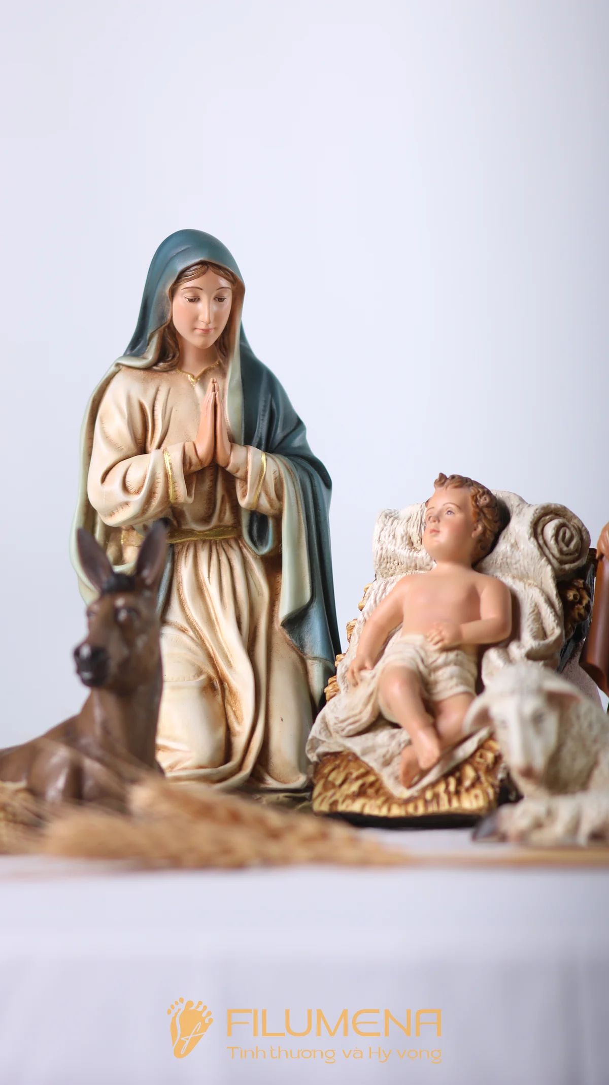 Nativity sets designed and manufactured in Vietnam by Filumena for wholesale and export