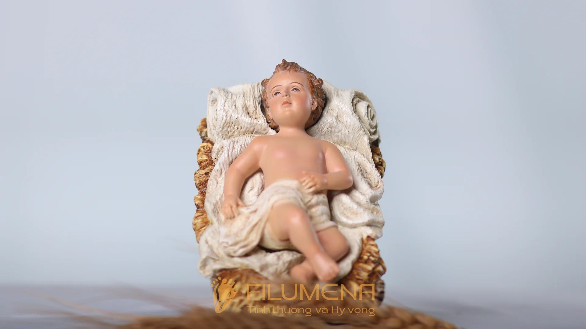 Tượng Chúa Giáng Sinh 10 cm cho bộ tượng Noel 20 cm