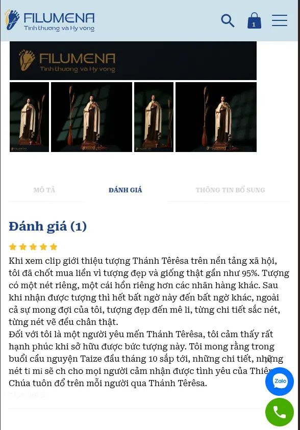 Tượng Chúa tại Mỹ. Tượng Công giáo Filumena là tượng của Tình thương và Hy vọng. Bản quyền các tác phẩm tượng Công giáo thuộc về Filumena Art, Cộng hòa Pháp. Filumena đã sáng tác và sản xuất nhiều mẫu tượng Công giáo khác như Tượng Đức Mẹ Fatima, Tượng Đức Mẹ Lộ Đức, Tượng Đức Mẹ, Tượng Mẹ Maria, Tượng Đức Mẹ để xe hơi