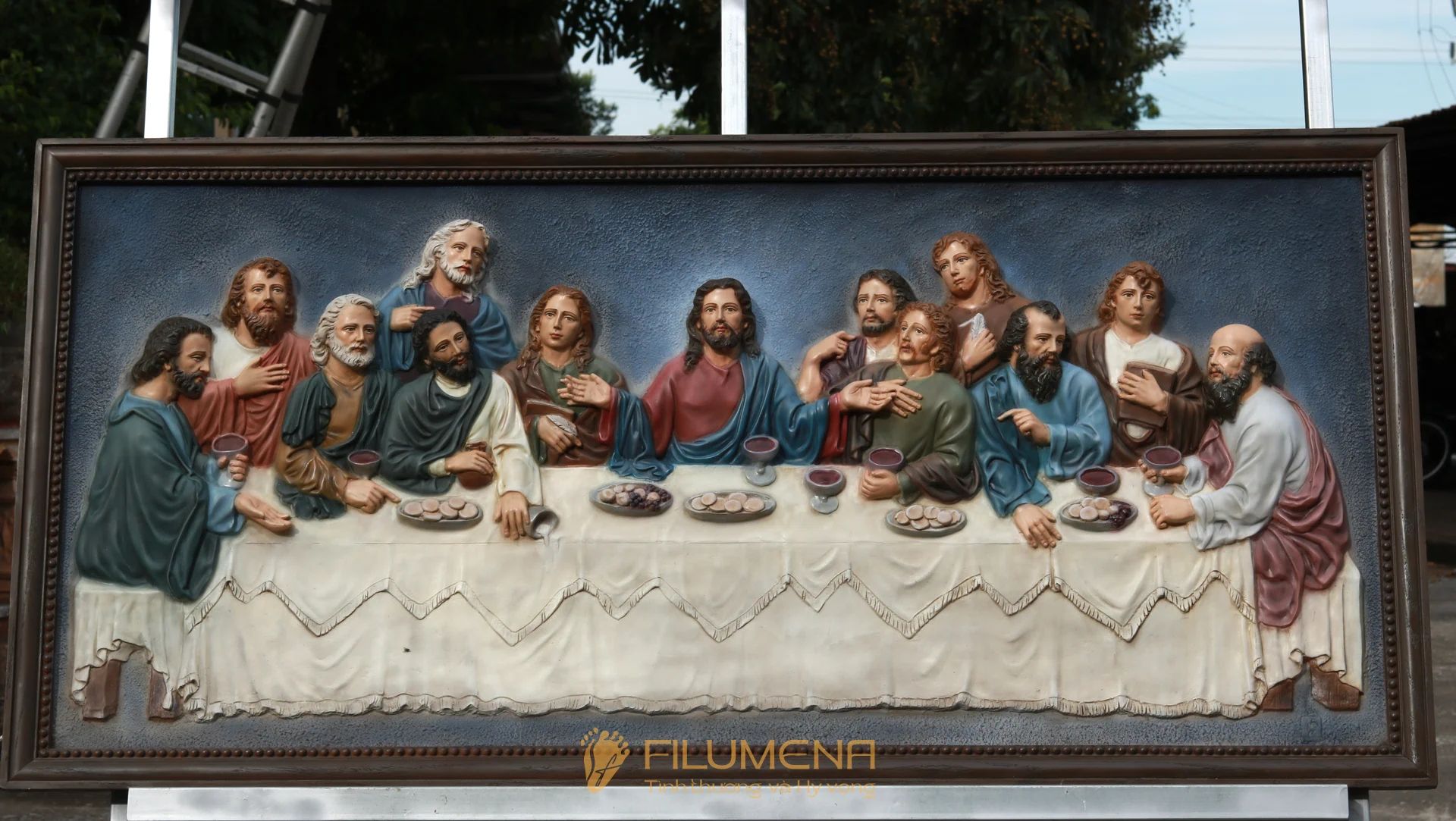 Phù điêu Bữa Tiệc Ly, sáng tác của Filumena