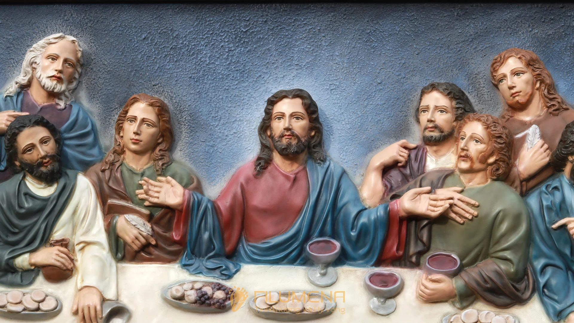 Phù điêu Bữa Tiệc Ly, sáng tác của Filumena