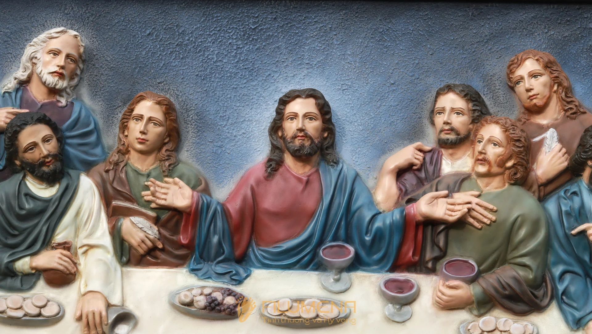 Phù điêu Bữa Tiệc Ly, sáng tác của Filumena