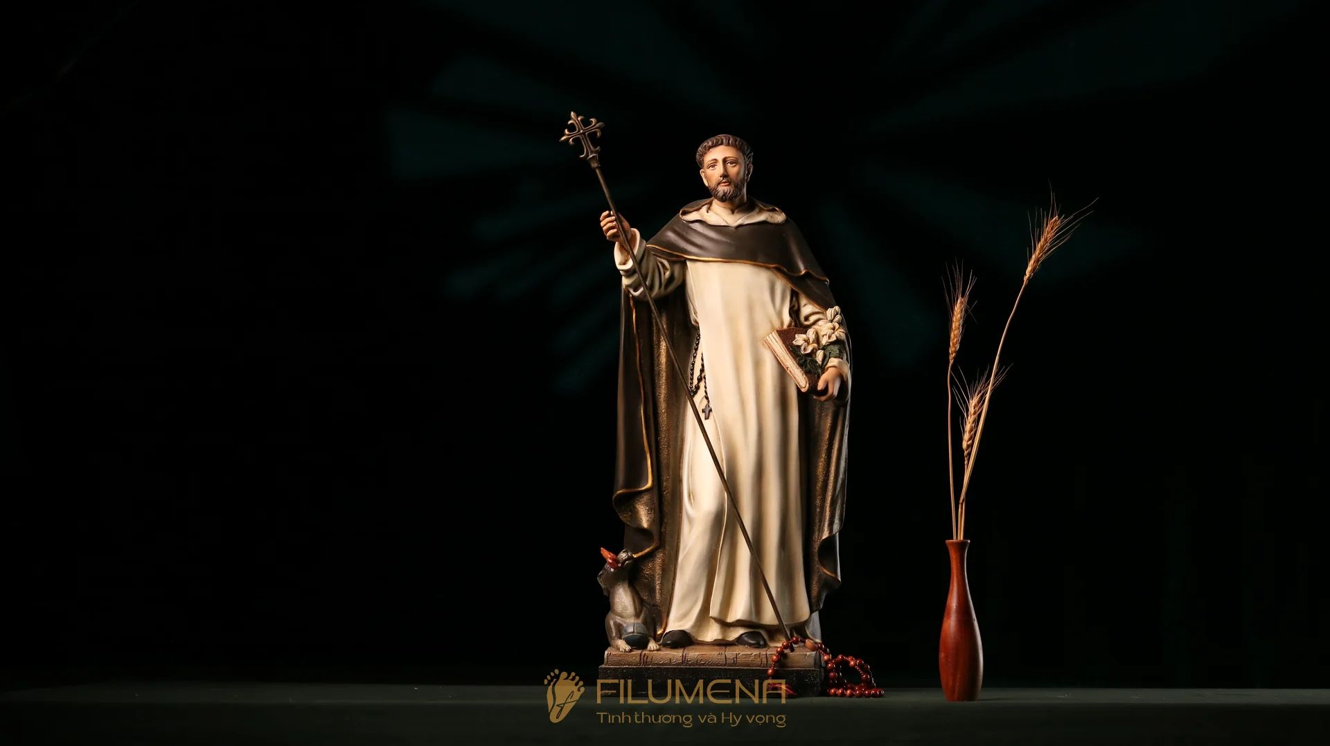 Mẫu tượng Thánh Đa Minh mừng lễ Thánh nhân 08/08