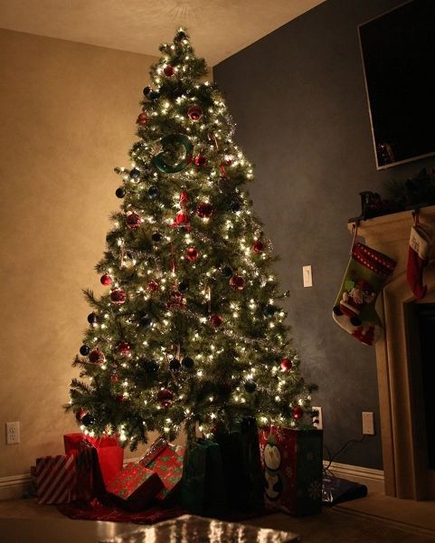 Trang trí cây thông Noel trong nhà