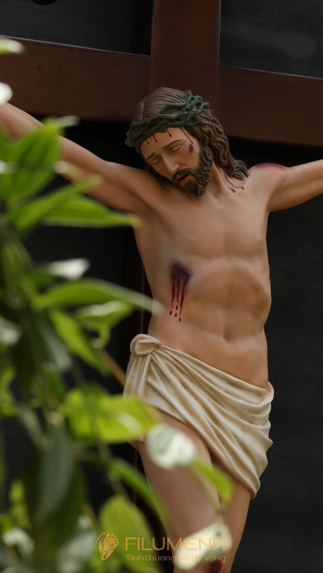 Tượng Chúa Giê-su chịu nạn cao 50 cm