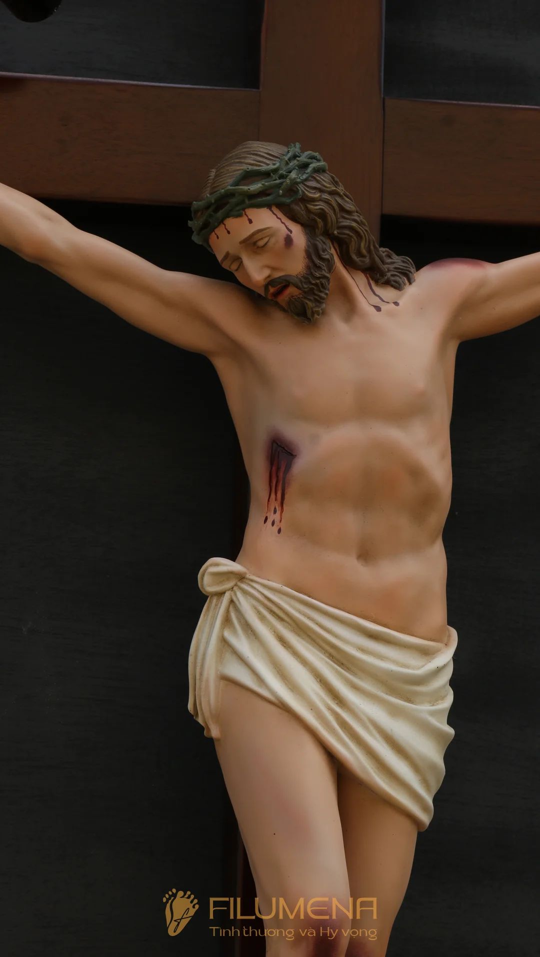 Tượng Chúa Giê-su chịu nạn cao 50 cm