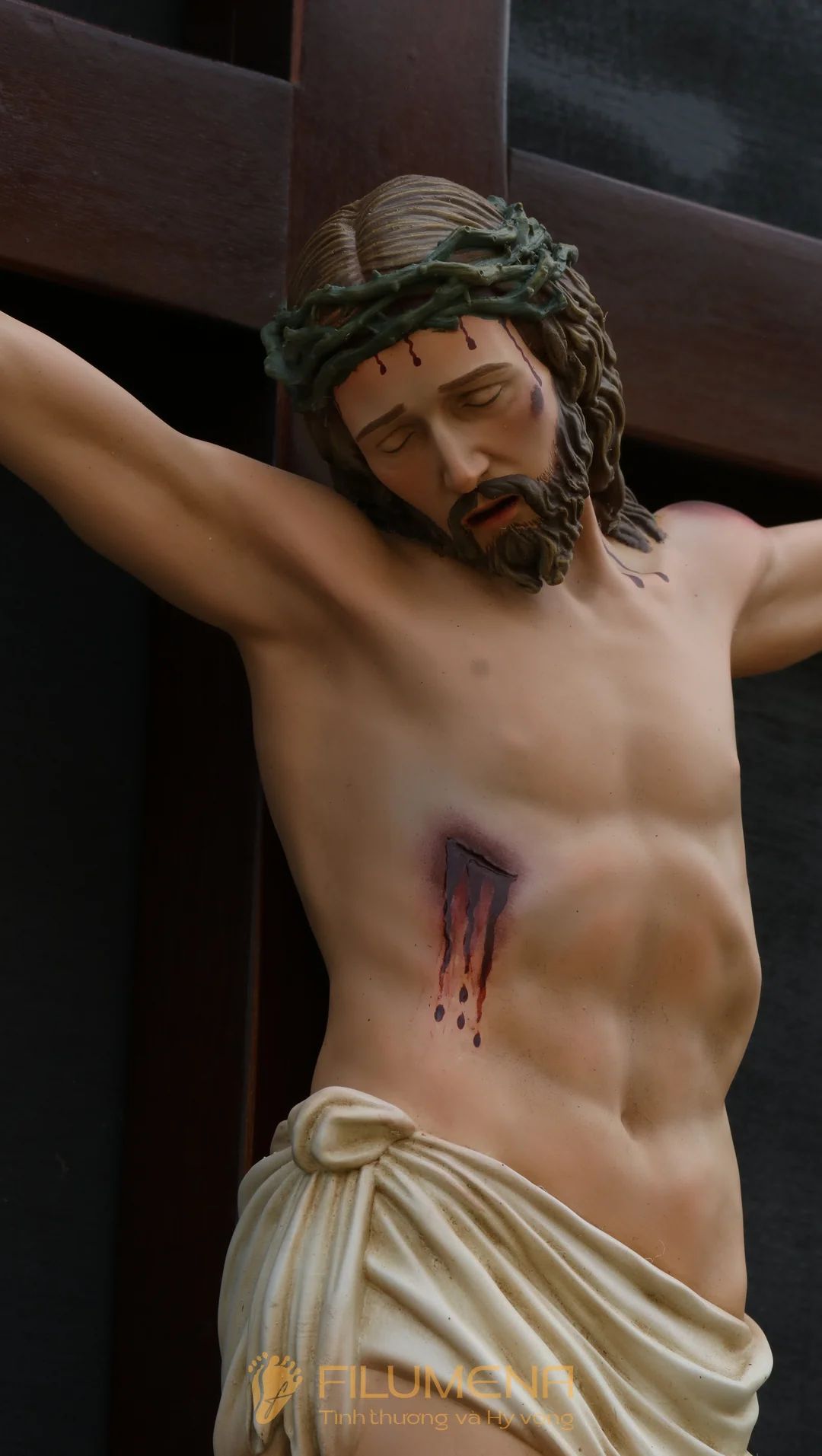 Tượng Chúa Giê-su chịu nạn cao 50 cm