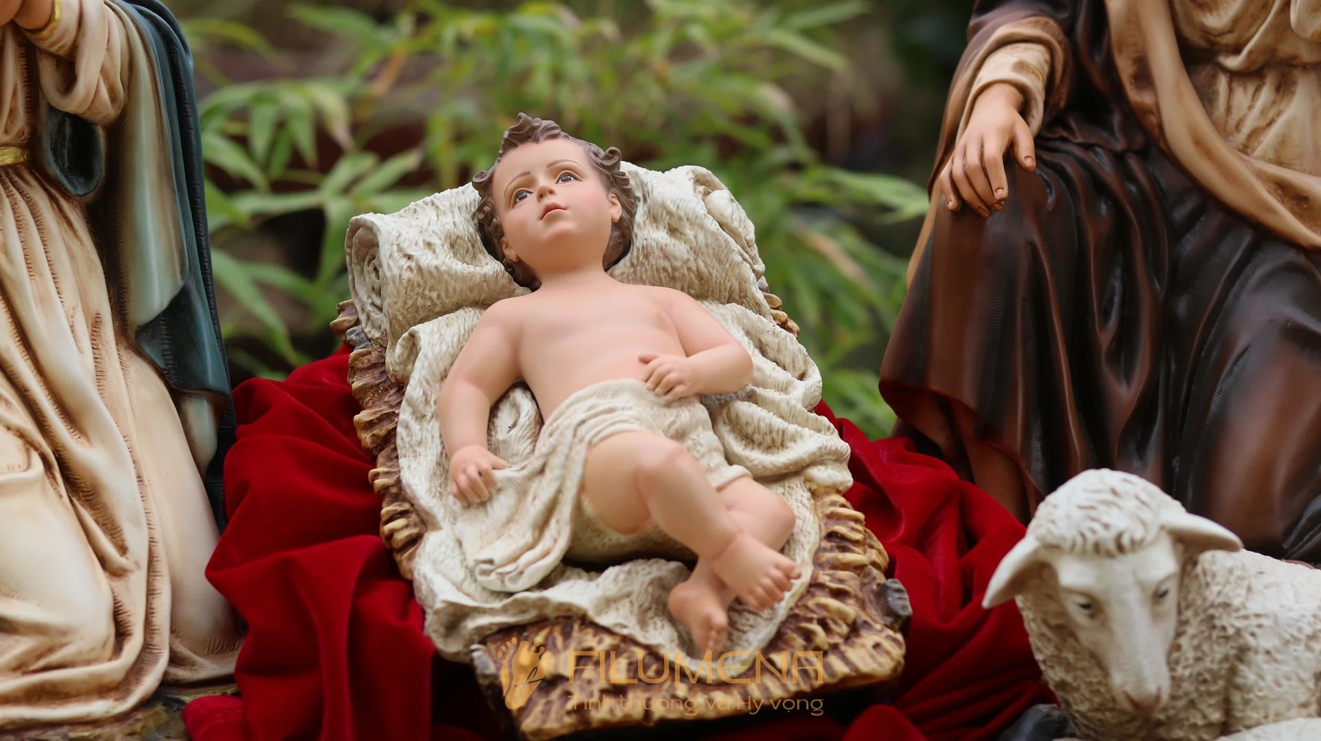 Bộ tượng Chúa Giáng Sinh 2025 kích thước 20, 30 và 50 cm