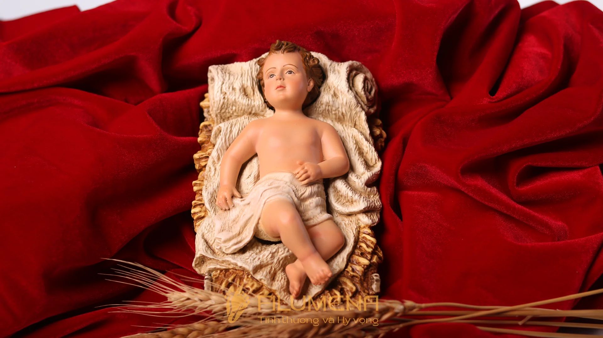 Tượng Chúa Hài đồng 15 cm cho bộ tượng Giáng sinh 30 cm