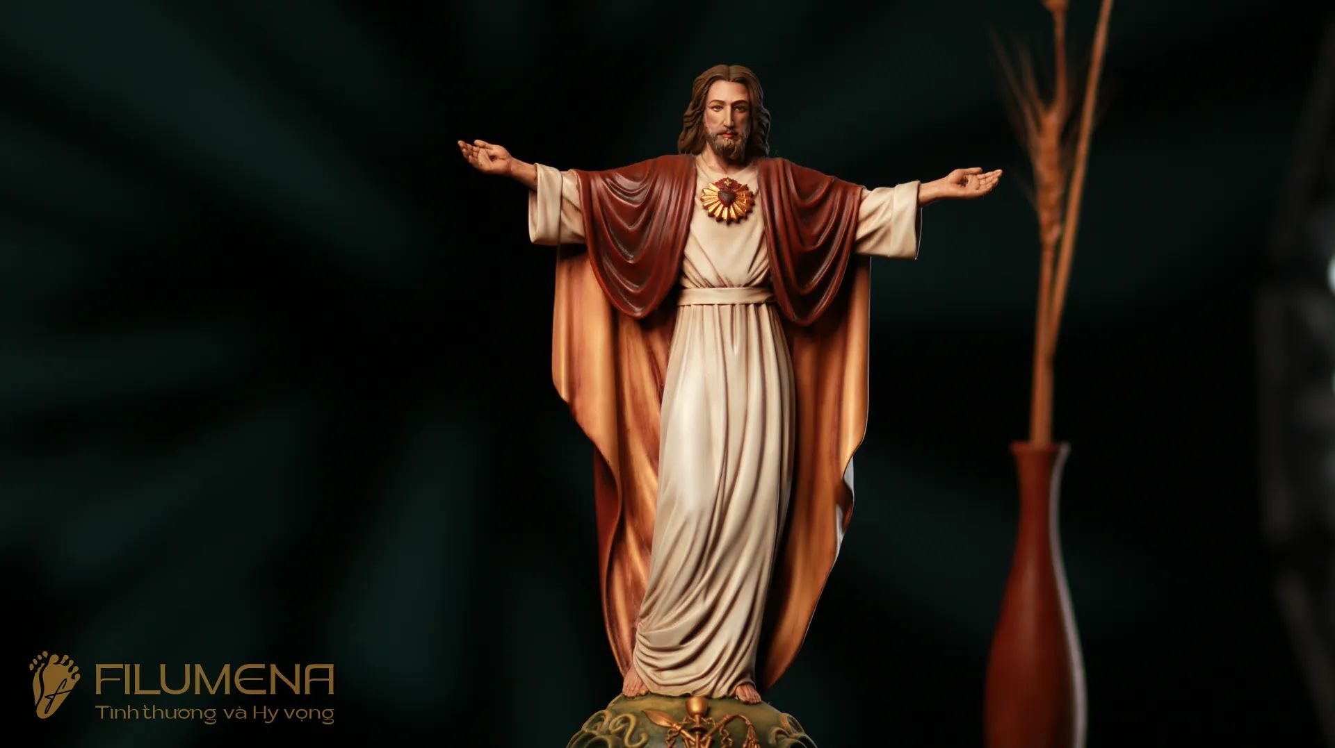 Tượng Chúa Ki-tô Vua Vũ trụ cao 20 cm, 30 cm