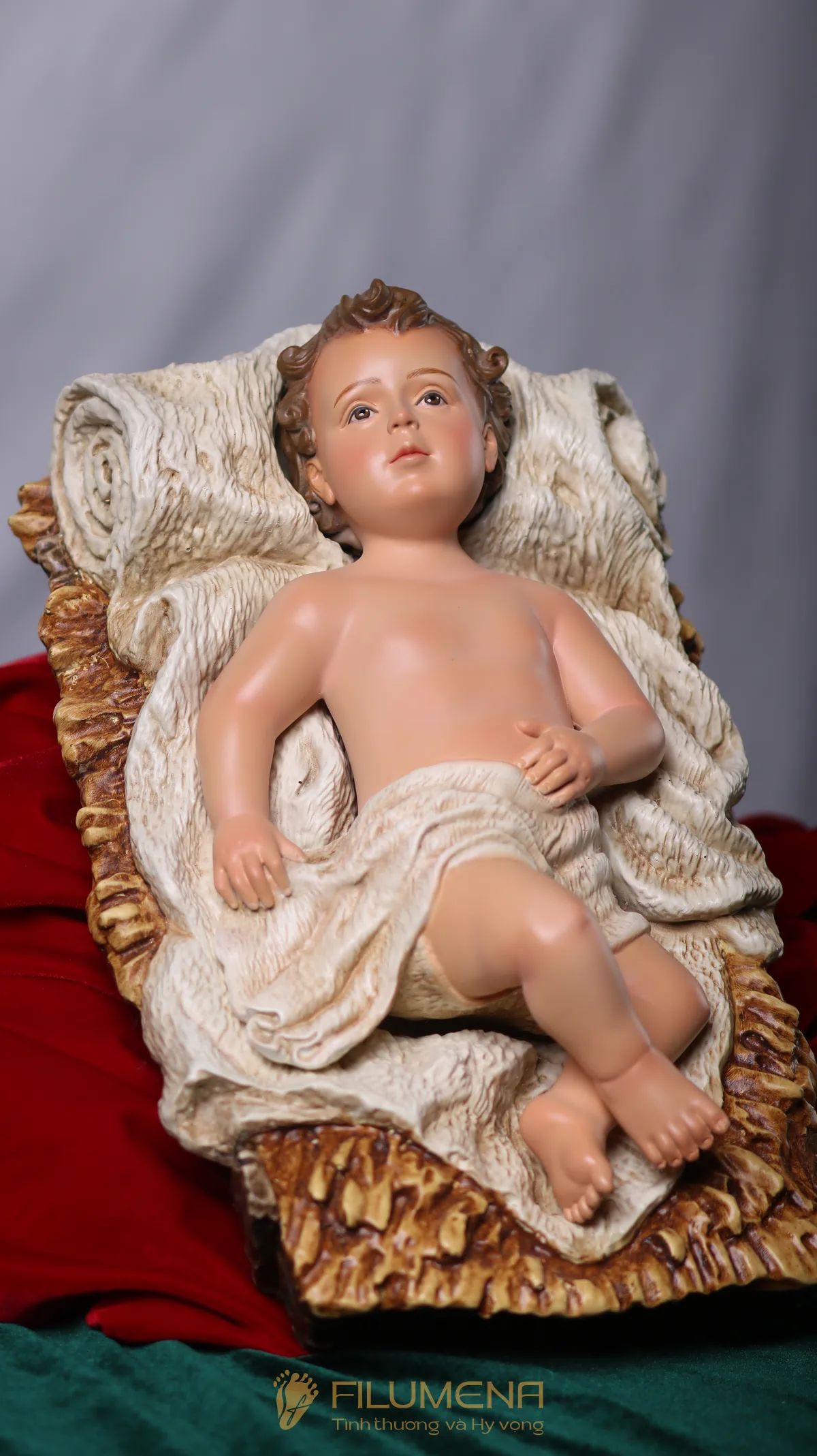 Bộ tượng Giáng Sinh 50 cm cho phòng khách rộng mùa Noel