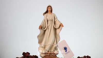 Hình ảnh Tượng Đức Mẹ để xe ô tô đặt trong không gian cầu nguyện gia đình