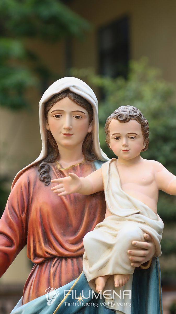Chi tiết mỏ neo dưới chân tượng Đức Mẹ Hy Vọng