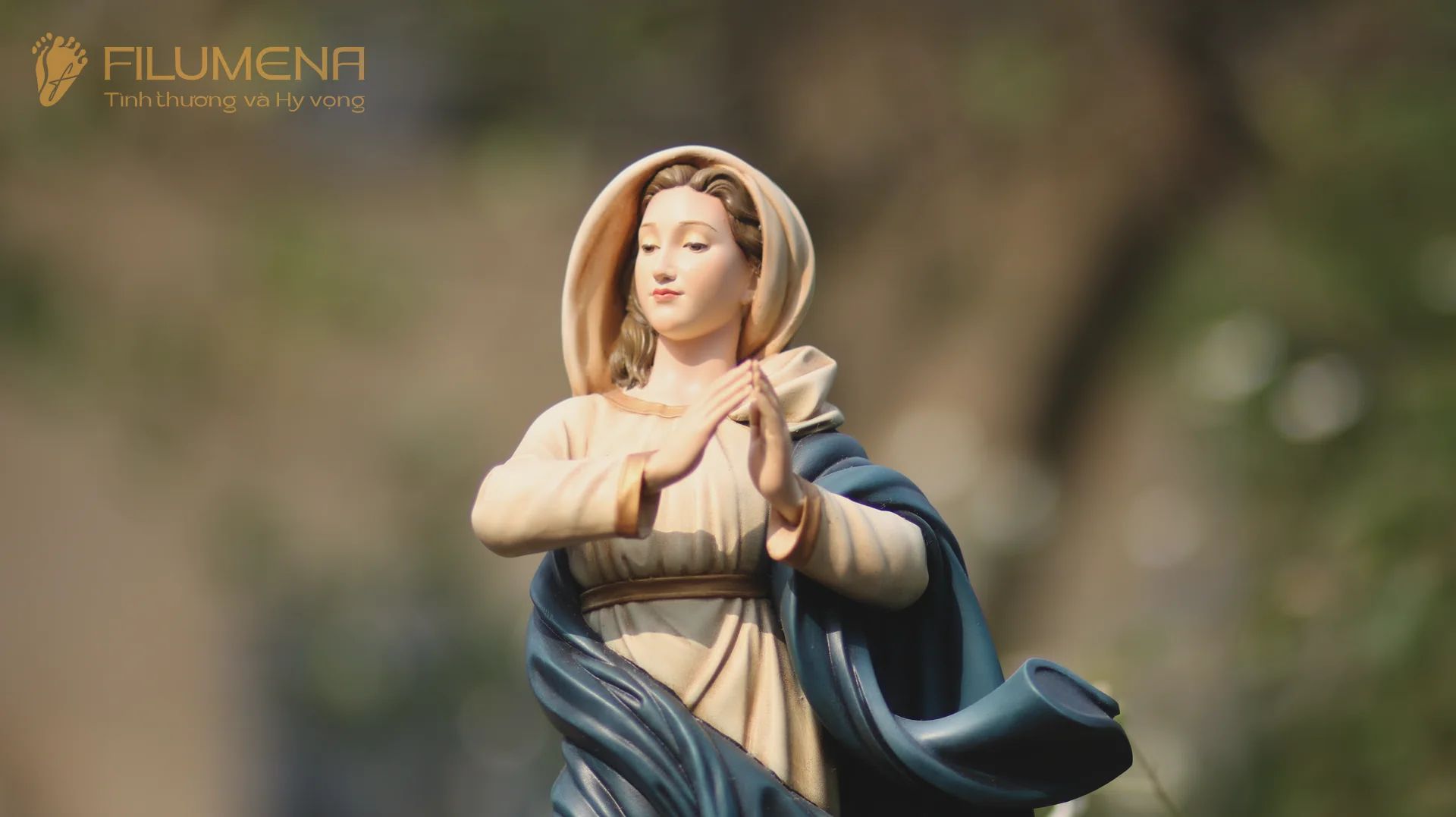 Chọn đúng kích thước tượng Đức Mẹ giúp không gian thờ kính cân đối, sáng sủa và dễ tạo cảm giác trang nghiêm