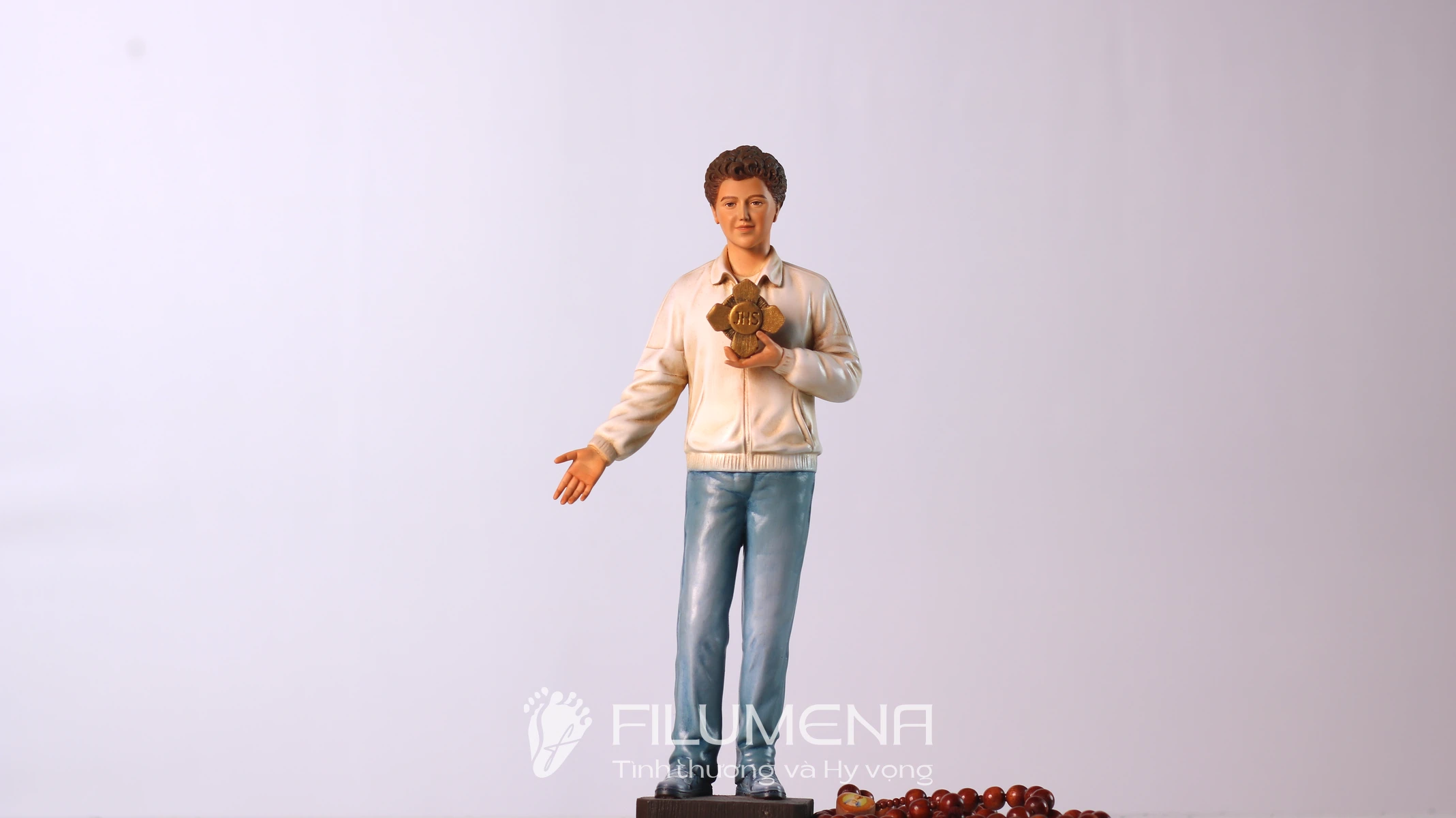 Tượng Thánh Acutis 25 cm do Filumena sáng tác