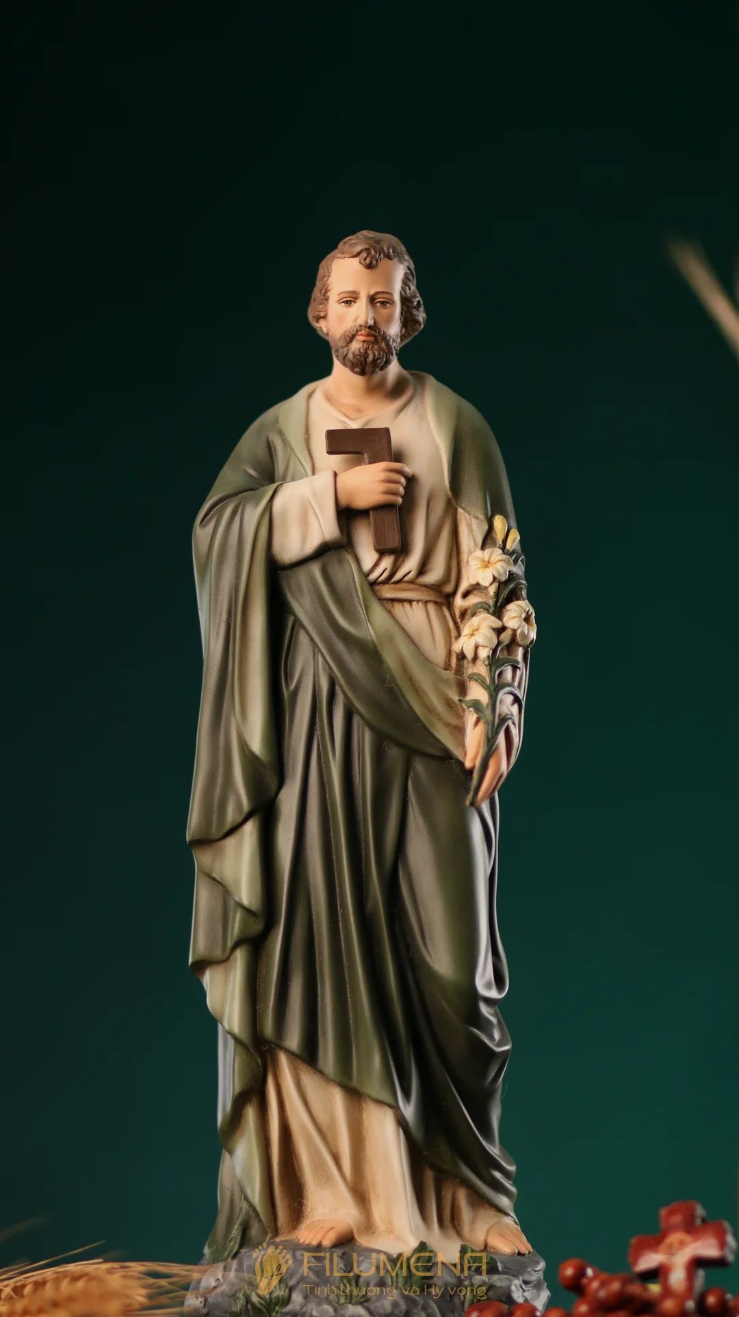 Tượng Thánh Giu-se thợ cao 40 cm