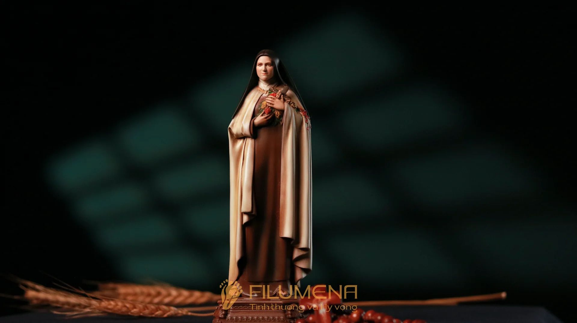 Tượng Thánh Tê-rê-sa Hài Đồng Giê-su cỡ nhỏ 15 cm, 20, tác phẩm của Filumena
