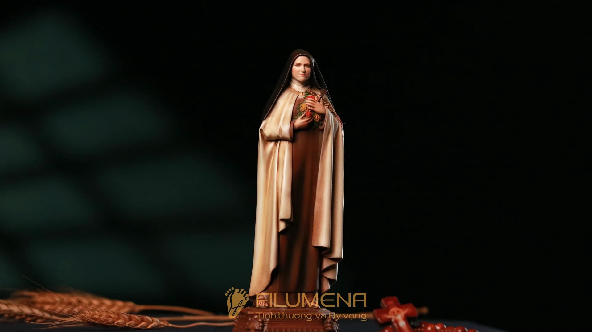 Tượng Thánh Tê-rê-sa Hài Đồng Giê-su cỡ nhỏ 15 cm, 20, tác phẩm của Filumena