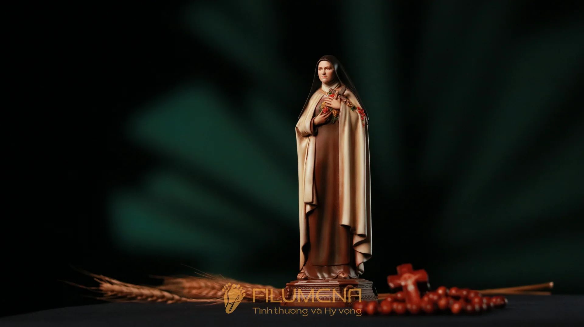 Tượng Thánh Tê-rê-sa Hài Đồng Giê-su cỡ nhỏ 15 cm, 20, tác phẩm của Filumena