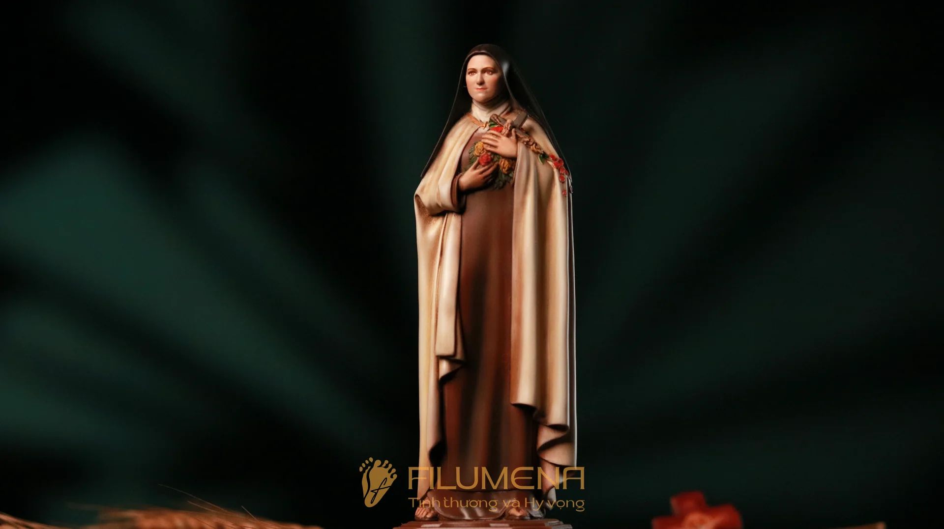 Tượng Thánh Tê-rê-sa Hài Đồng Giê-su cỡ nhỏ 15 cm, 20, tác phẩm của Filumena