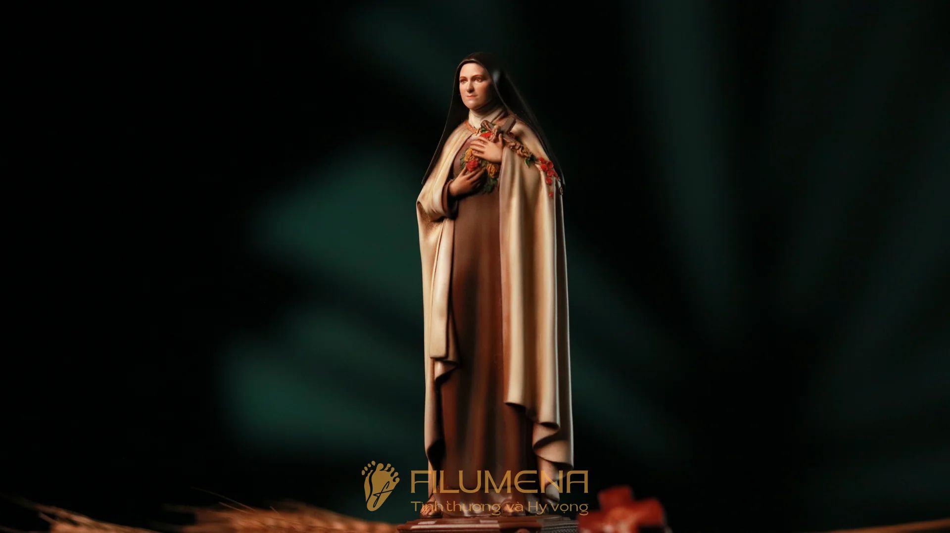 Tượng Thánh Tê-rê-sa Hài Đồng Giê-su cỡ nhỏ 15 cm, 20, tác phẩm của Filumena