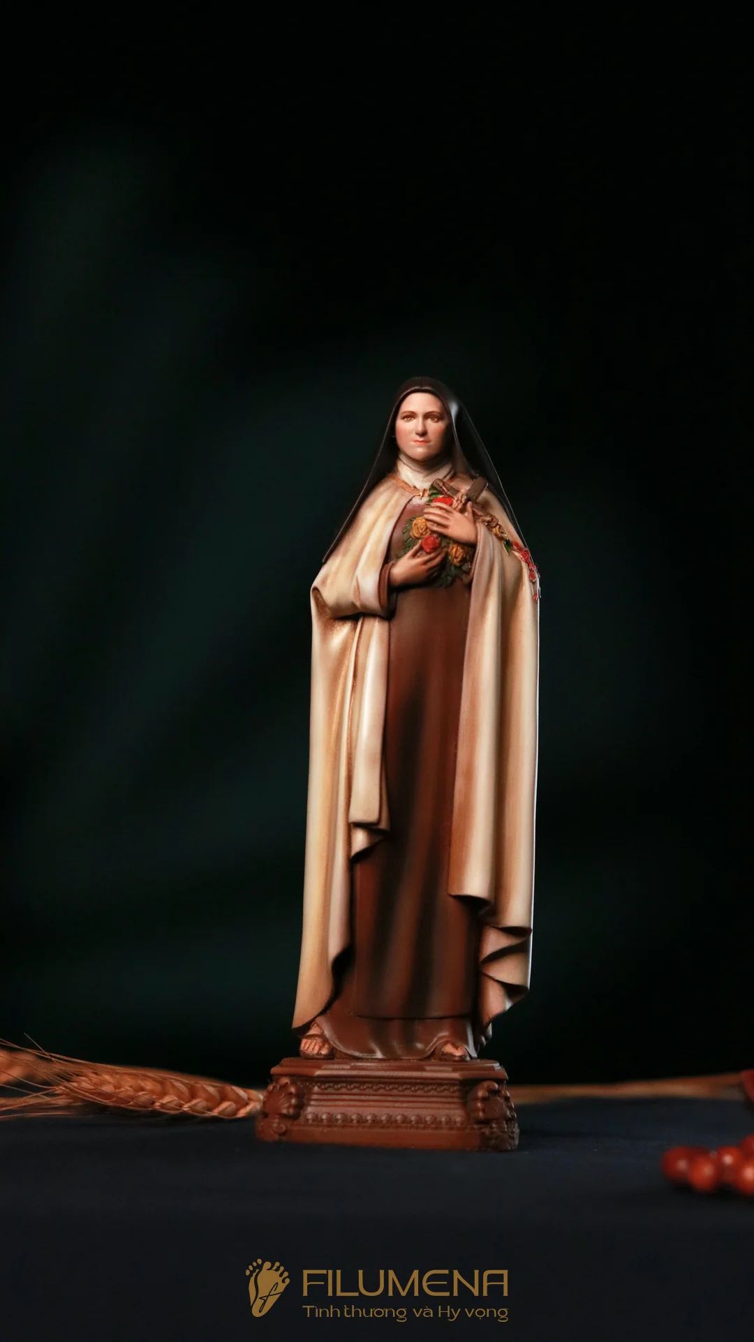 Tượng Thánh Tê-rê-sa Hài Đồng Giê-su cỡ nhỏ 15 cm, 20, tác phẩm của Filumena