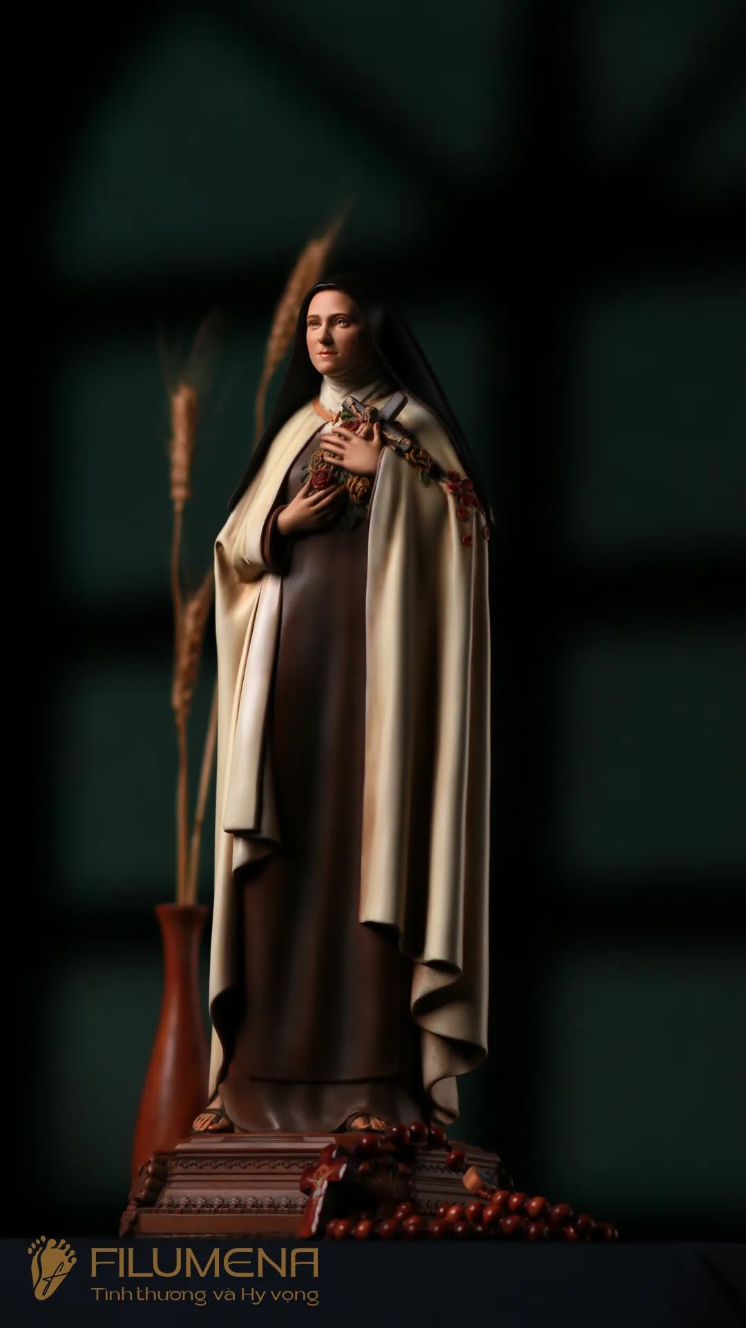 Tượng Thánh Tê-rê-sa Hài Đồng Giê-su, tác phẩm của Filumena