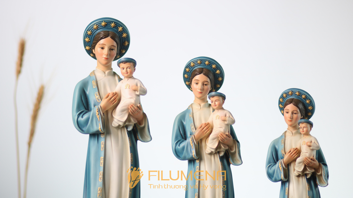 Các mẫu tượng Đức Mẹ La Vang của Filumena cho không gian cầu nguyện gia đình và cộng đoàn