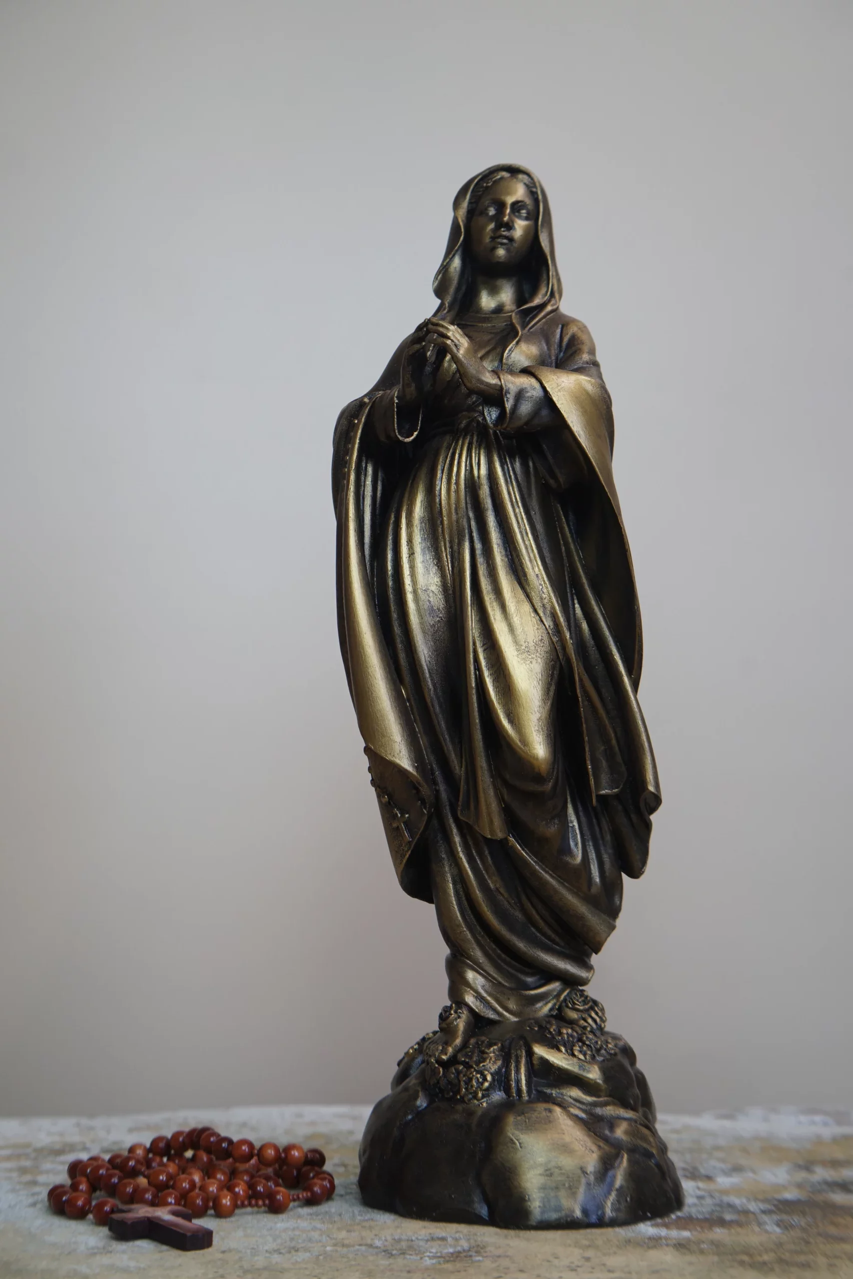 Tượng Đức Mẹ Lộ Đức màu đồng (bản quyền tác phẩm thuộc về Filumena)