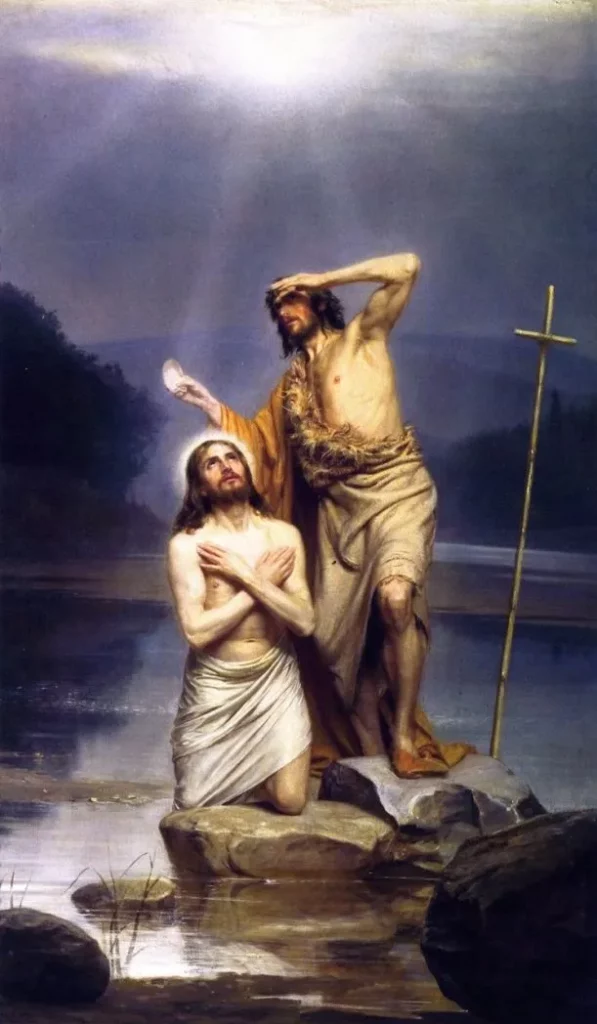 Năm sự sáng: Thứ nhất: Đức Chúa Giêsu chịu phép Rửa tại sông Giođan.