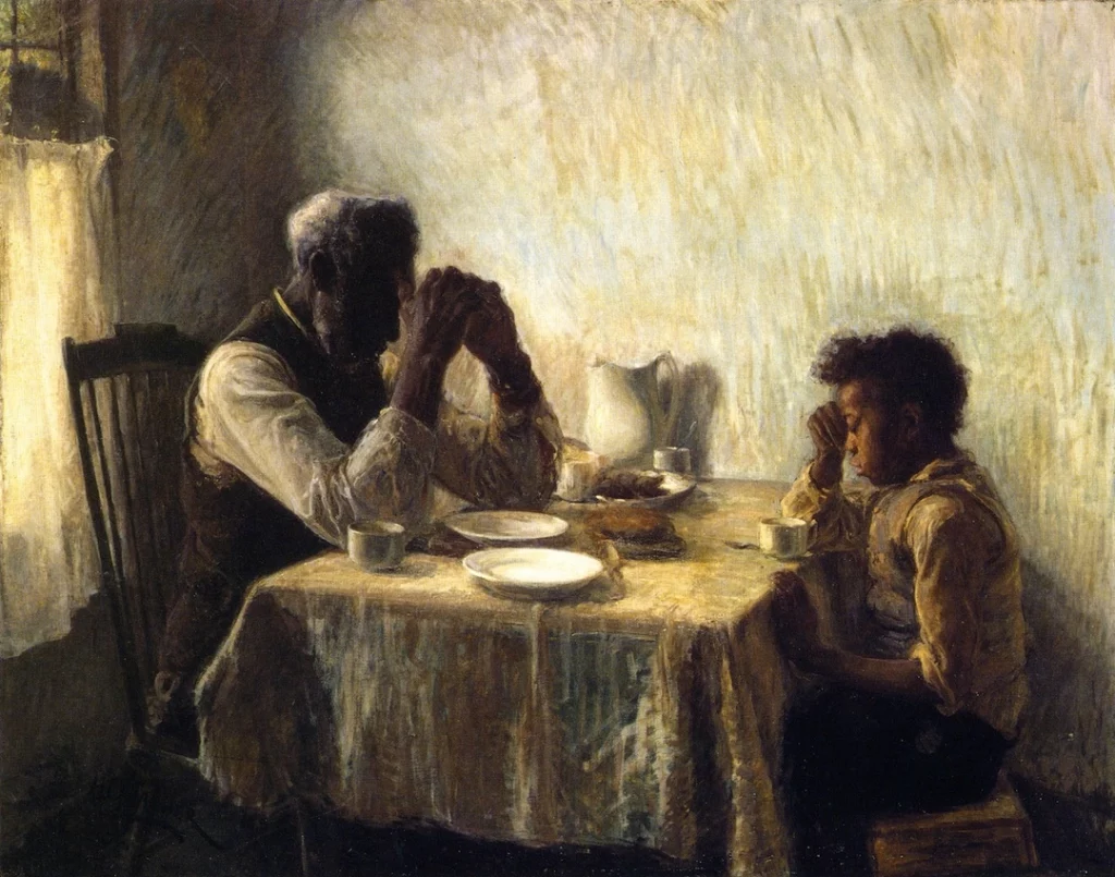 Kinh Cám Ơn: người nghèo tạ ơn Chúa (Henry Tanner 1894)